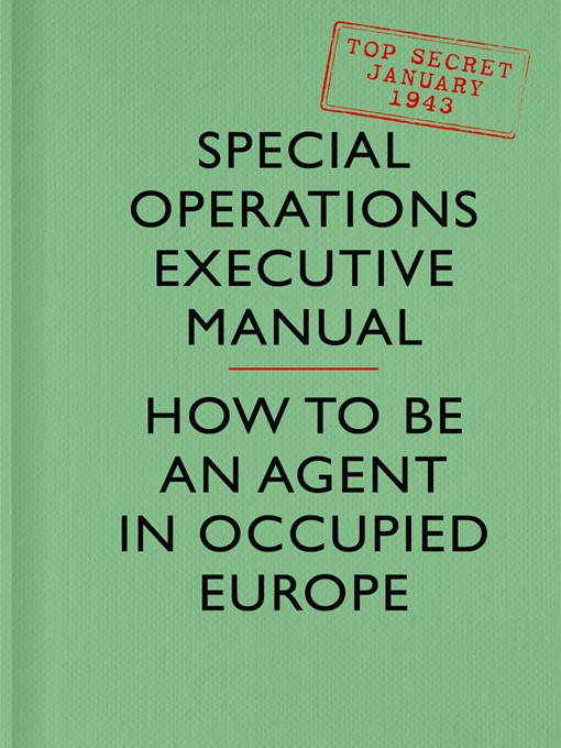 Title details for SOE Manual by Special Operations Executive - Available